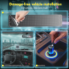 35.3"x7.5" Dual Sync Devil Eyes Light for Windshield, Flexible Programmable Animated LED Matrix, APP Control & Car Charger for Car Truck SUV Small Medium Trucks(2-Pack)